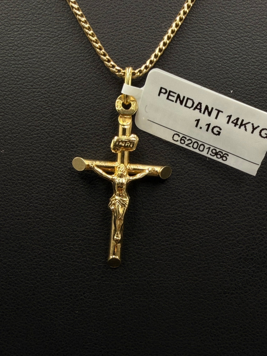 14K Gold Crucifix Pendant – 1.1g, Italy | DD Pawn Loans