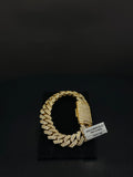 14K Gold Iced-Out Cuban Bracelet – 97g | DD Pawn Loans