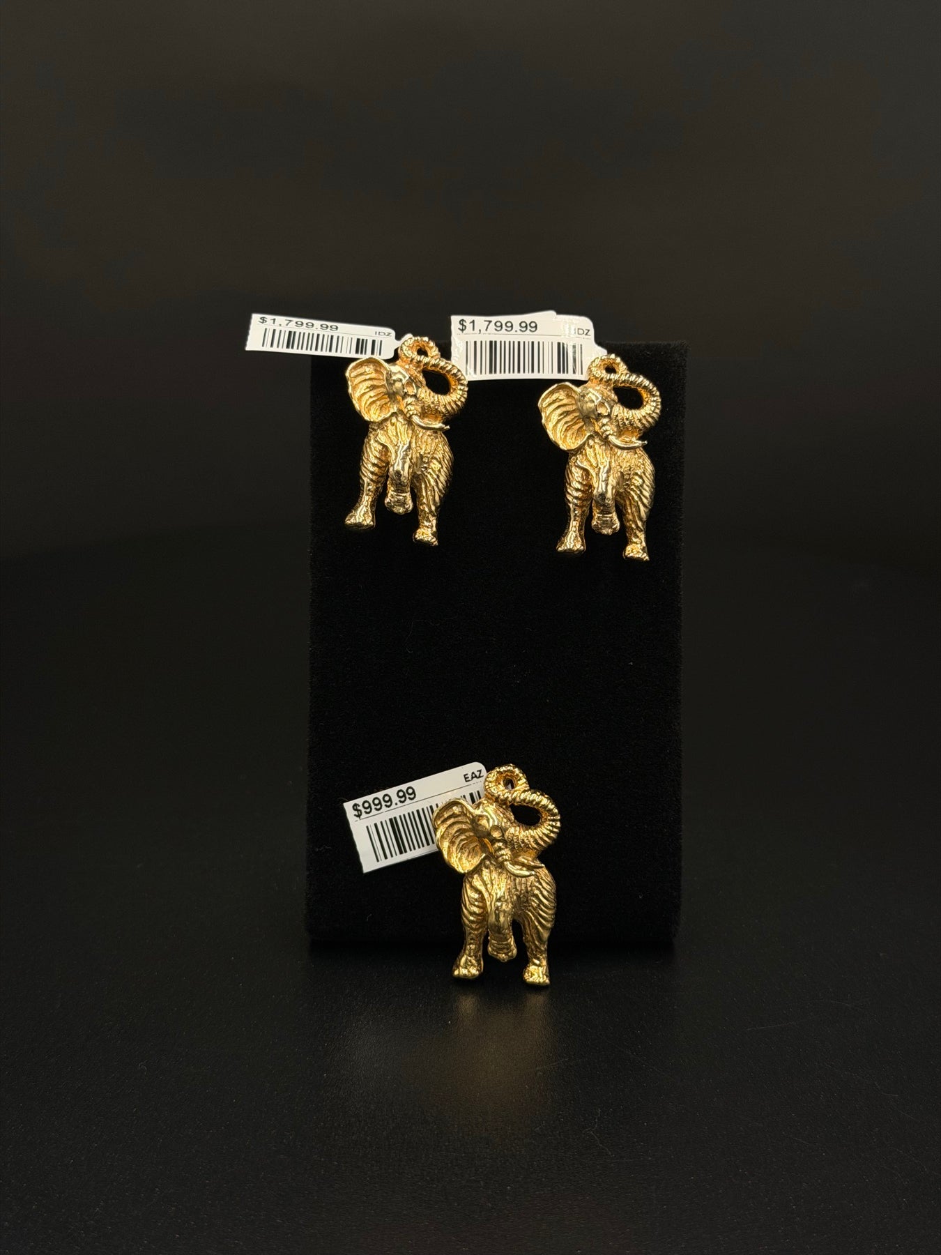 14K Gold Elephant Earrings – 14.4g | DD Pawn Loans