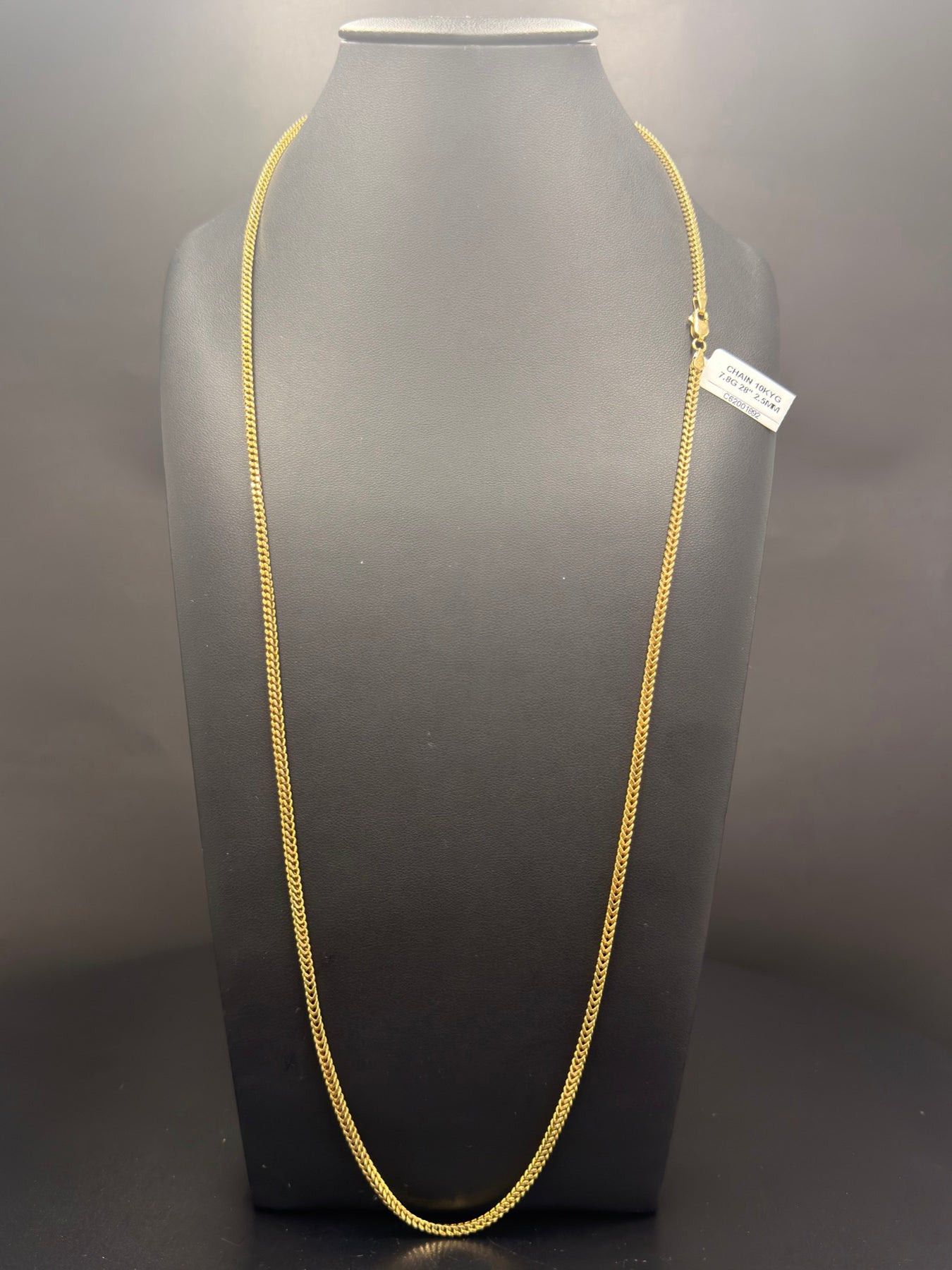 10K Gold Franco Chain – 7.8g, 28" 2.5mm | DD Pawn Loans