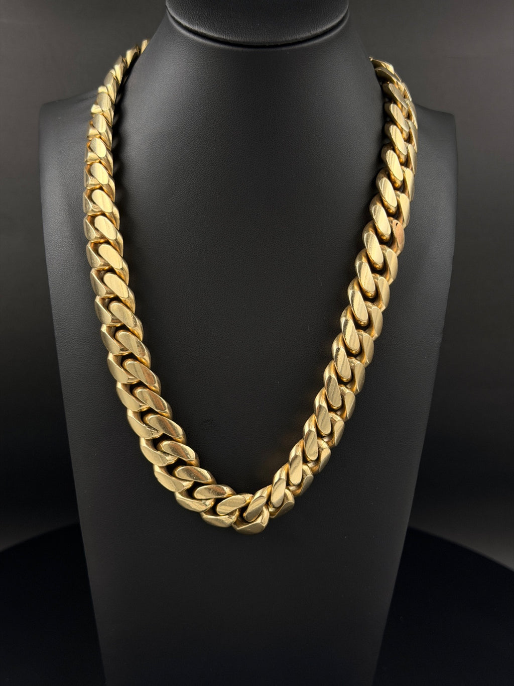 10K Gold Miami Cuban Link Chain 21 in