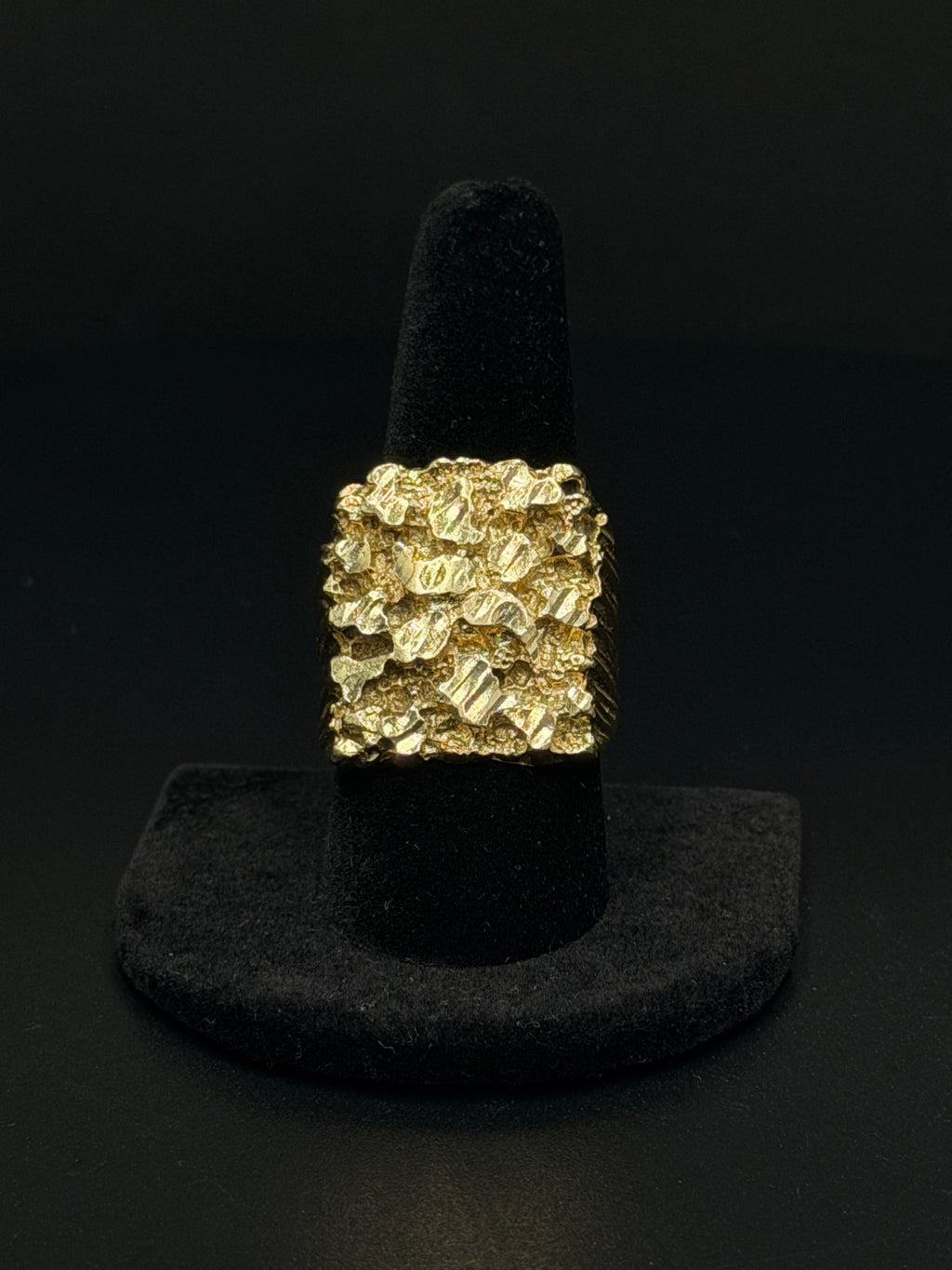 14K Gold Nugget Ring Size 9 – 21.8g