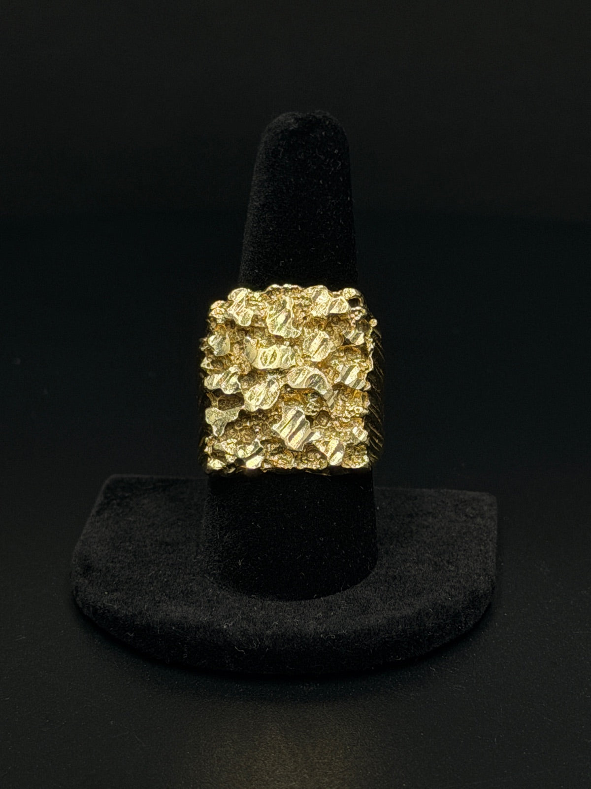 14K Gold Nugget Ring Size 9 – 21.8g