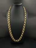10K Gold Mariner Link Chain Necklace 26in