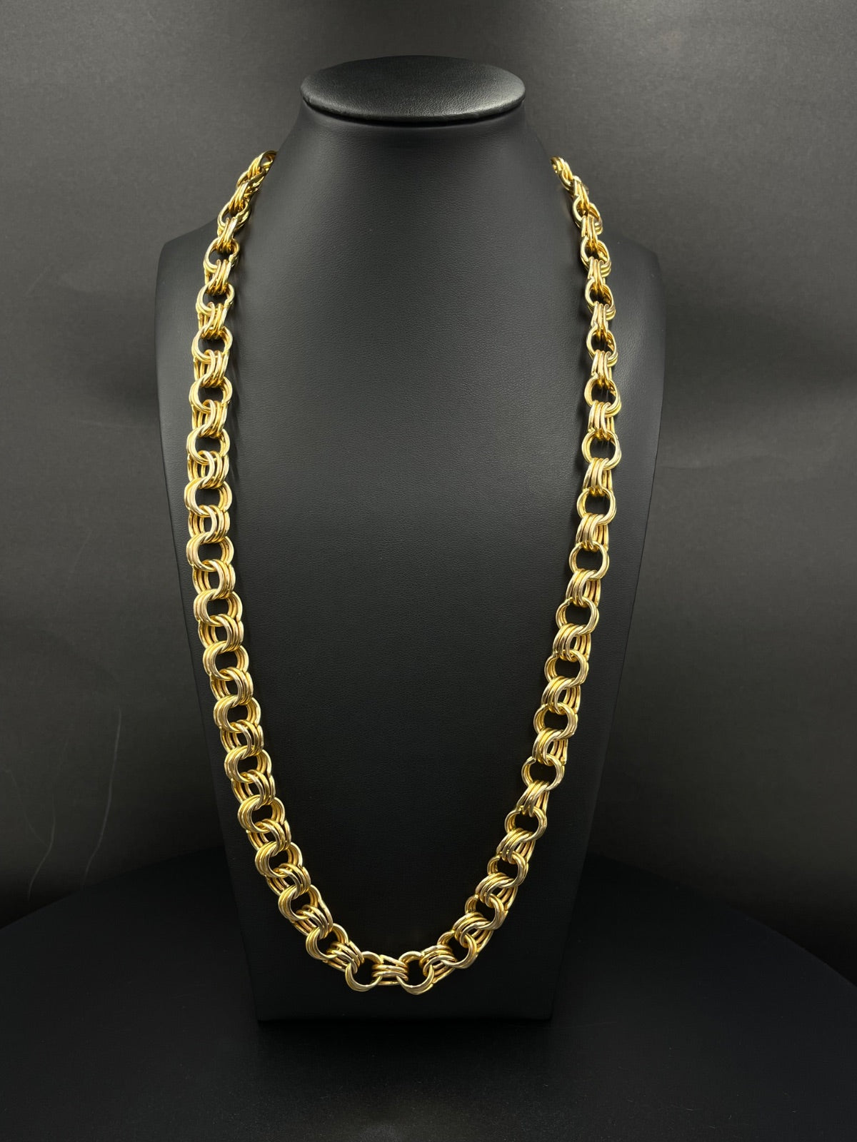 10K Gold Mariner Link Chain Necklace 26in