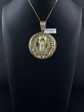 10K Gold Pharaoh Pendant 36.6g