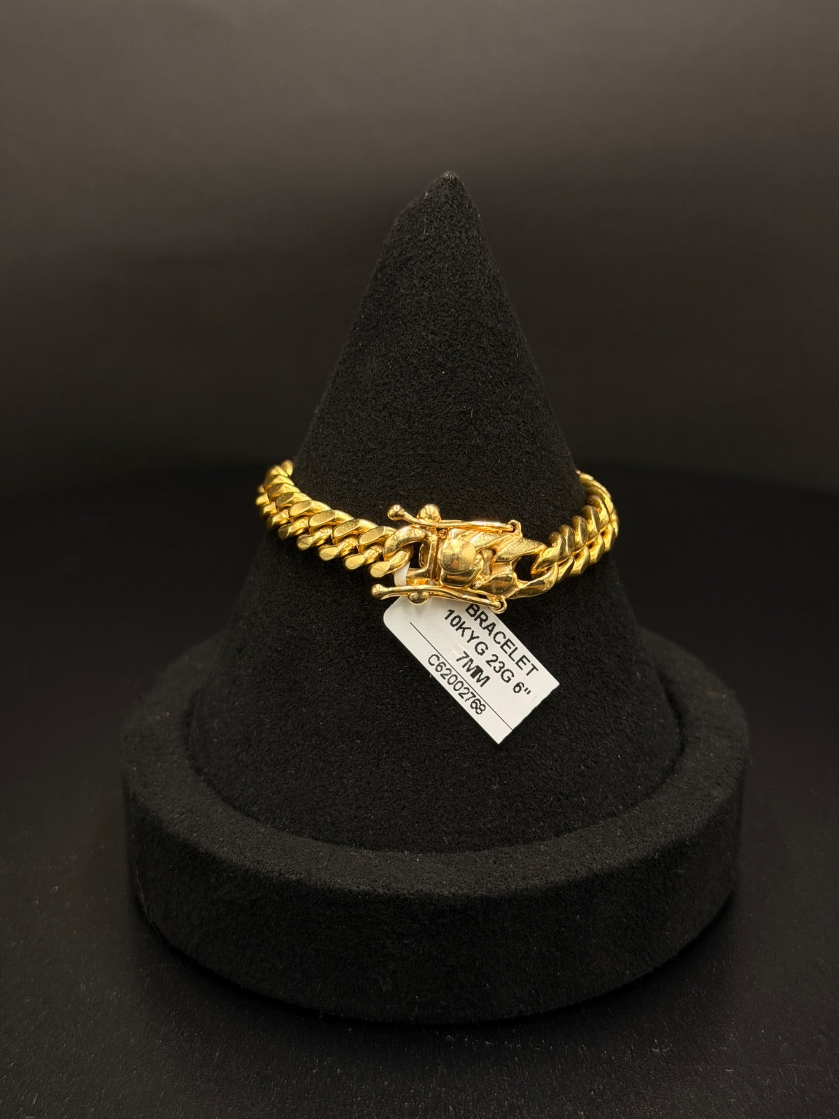 10K Gold Miami Cuban Link Bracelet 6 in 7mm