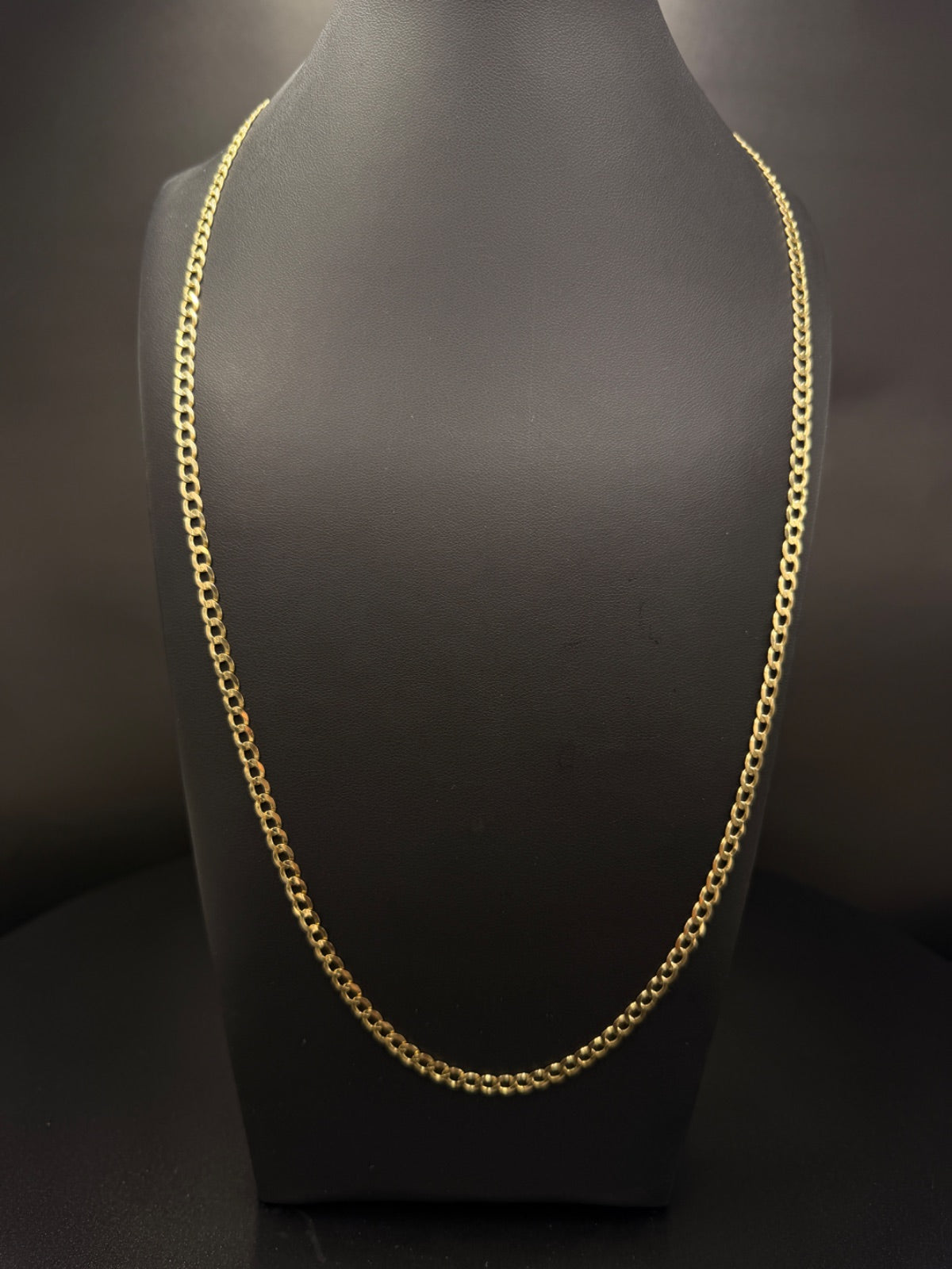 14K Gold Curb Link Chain 26 in