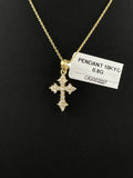 10K Gold Diamond Cross Pendant – 0.8g | DD Pawn Loans