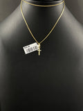 14K Gold Cross Pendant – 0.4g, 6.3mm | DD Pawn Loans