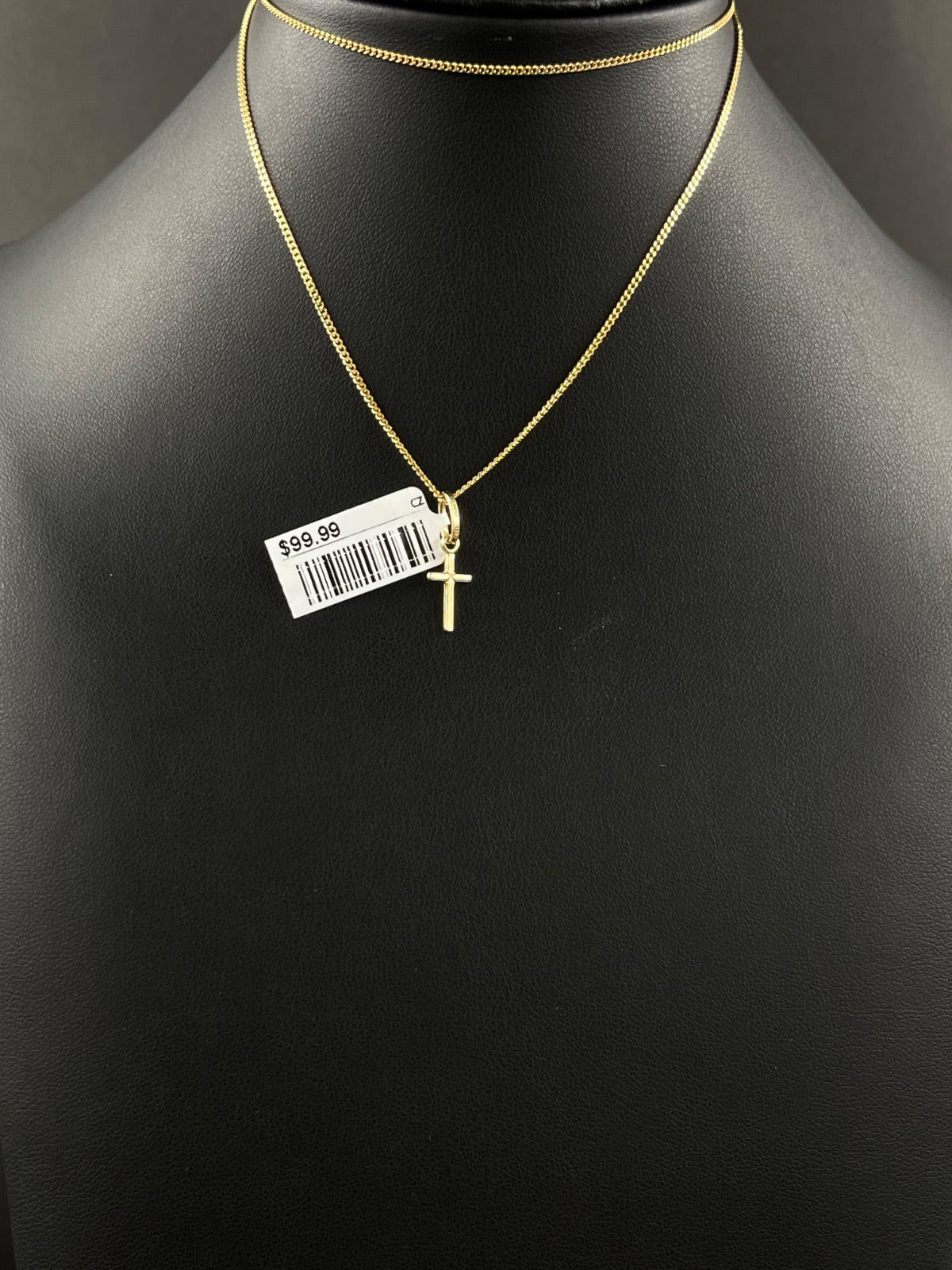 14K Gold Cross Pendant – 0.4g, 6.3mm | DD Pawn Loans