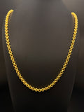 22K Gold Rolo Link Chain 27 in, 60.7g