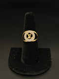 10K Gold LV Logo Ring – 2.1g, Size 7 | DD Pawn Loans