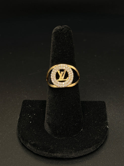 10K Gold LV Logo Ring – 2.1g, Size 7 | DD Pawn Loans