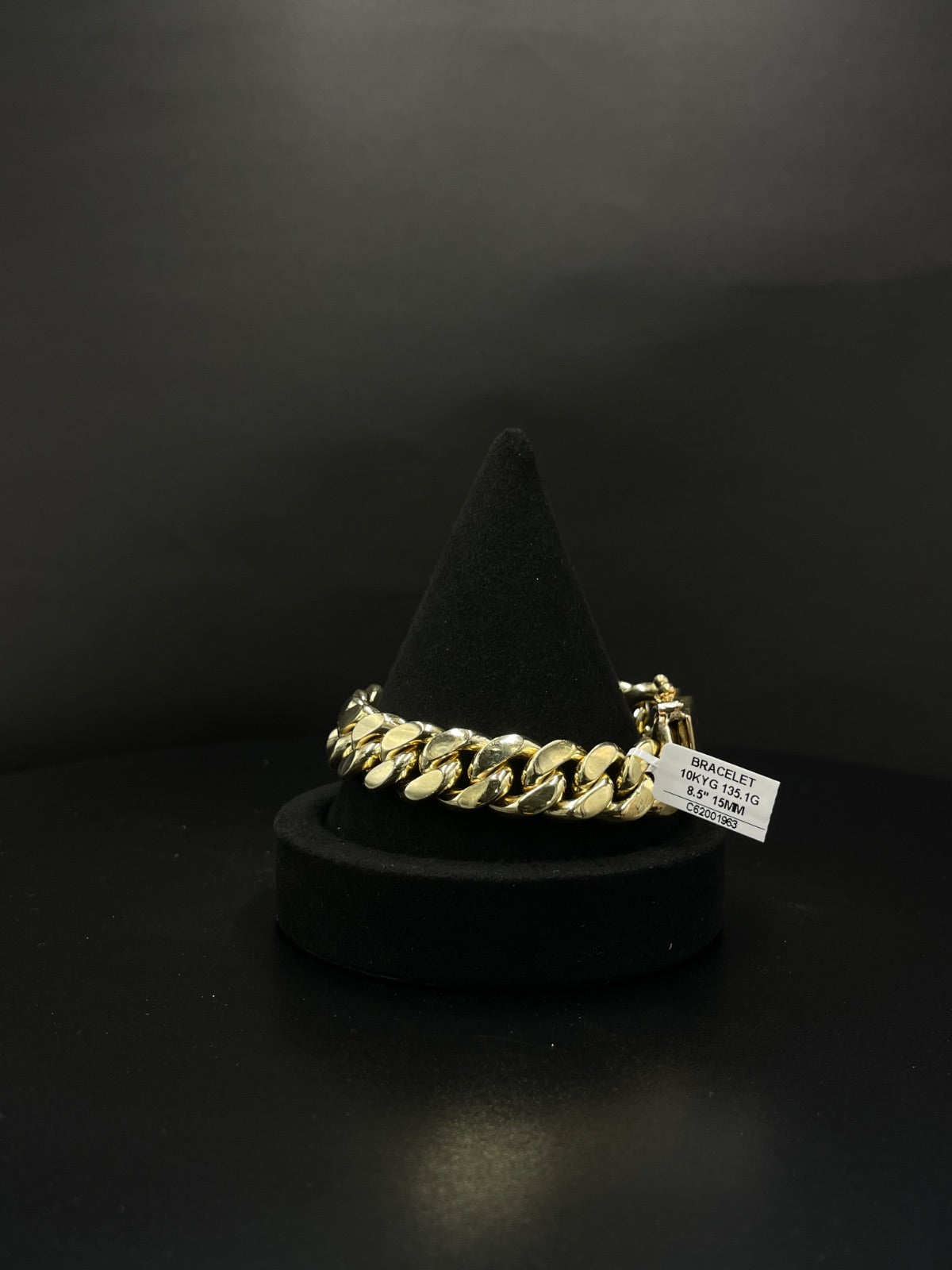10K Gold Curb Chain Bracelet – 135.1g, 8.5in | DD Pawn Loans