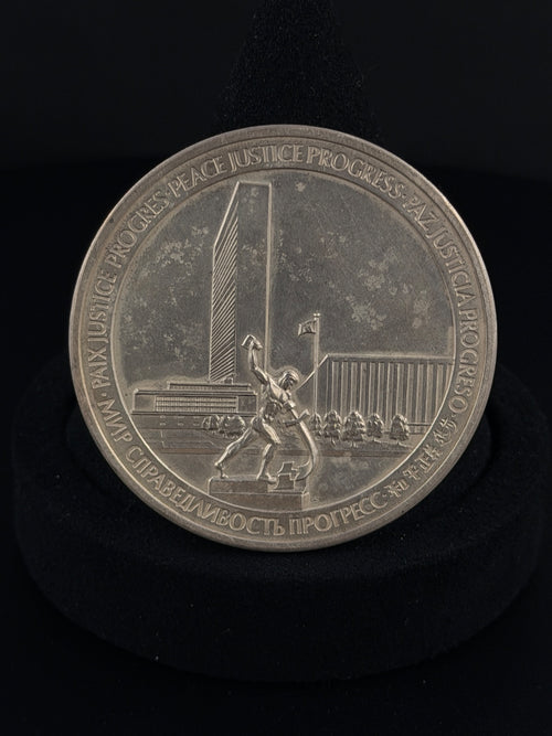 .999 Silver UN 25th Anniversary Coin 1945-1970 for sale