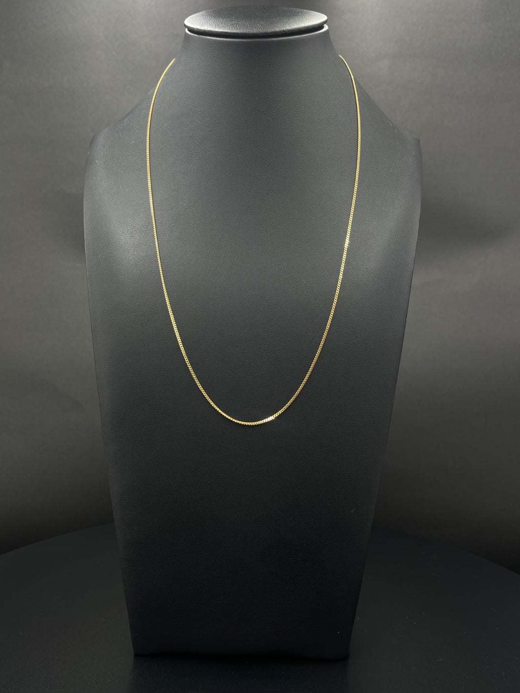 18K Gold Chain Necklace 19 in, 1.3mm