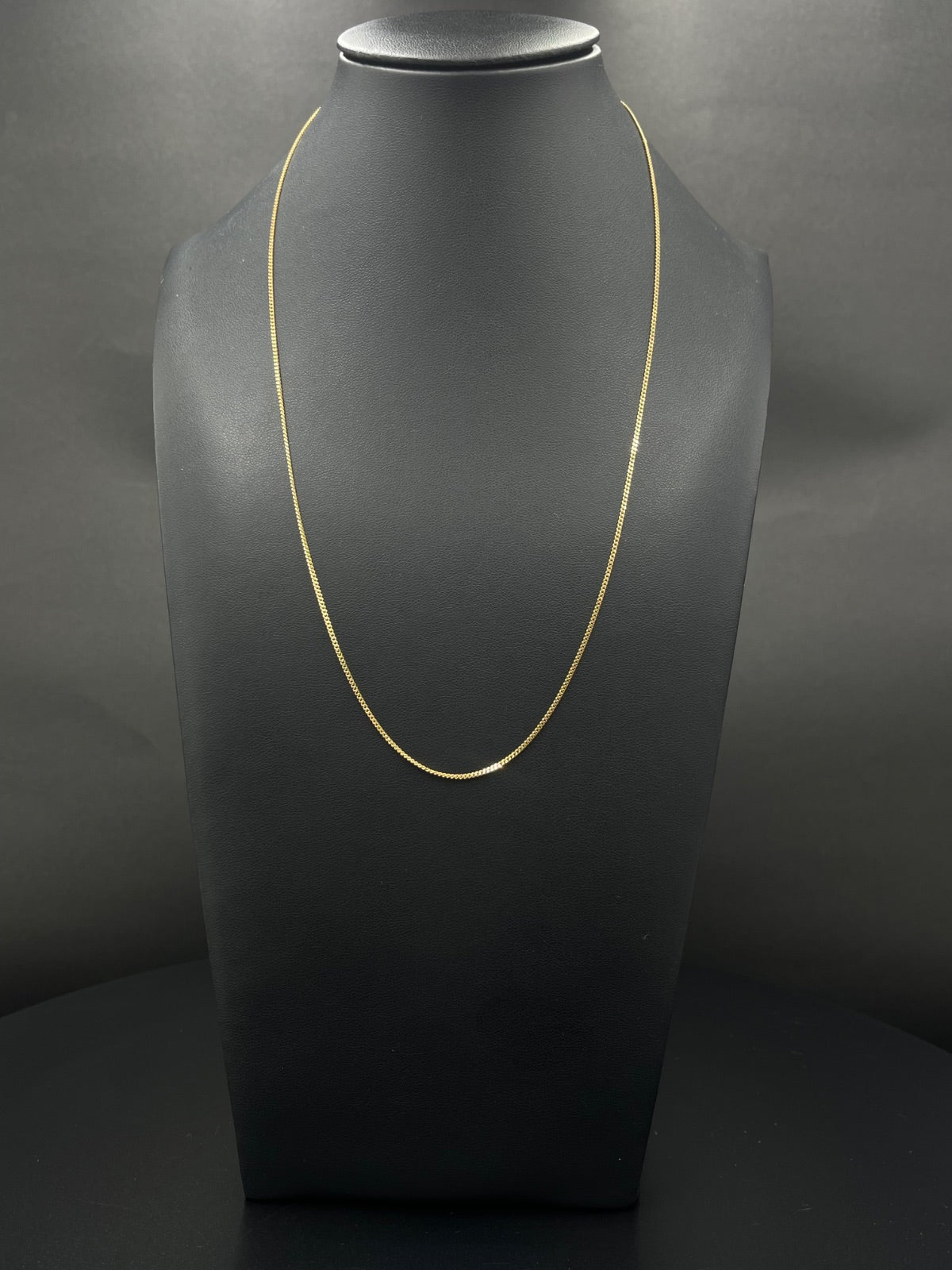 18K Gold Chain Necklace 19 in, 1.3mm