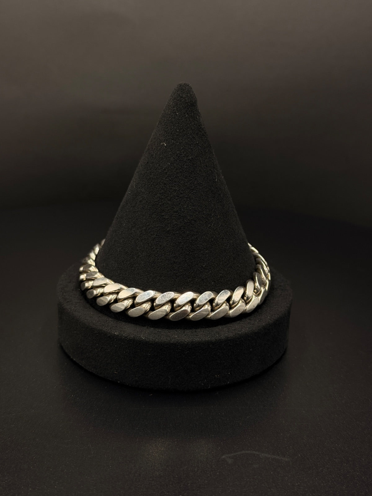 .925 Sterling Silver Miami Cuban Link Bracelet 59 Grams — photo 1