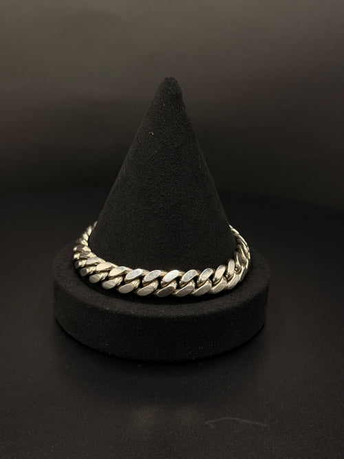.925 Sterling Silver Miami Cuban Link Bracelet 59 Grams — photo 1