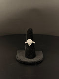 14K Gold Diamond Teardrop Ring Size 7 for Sale