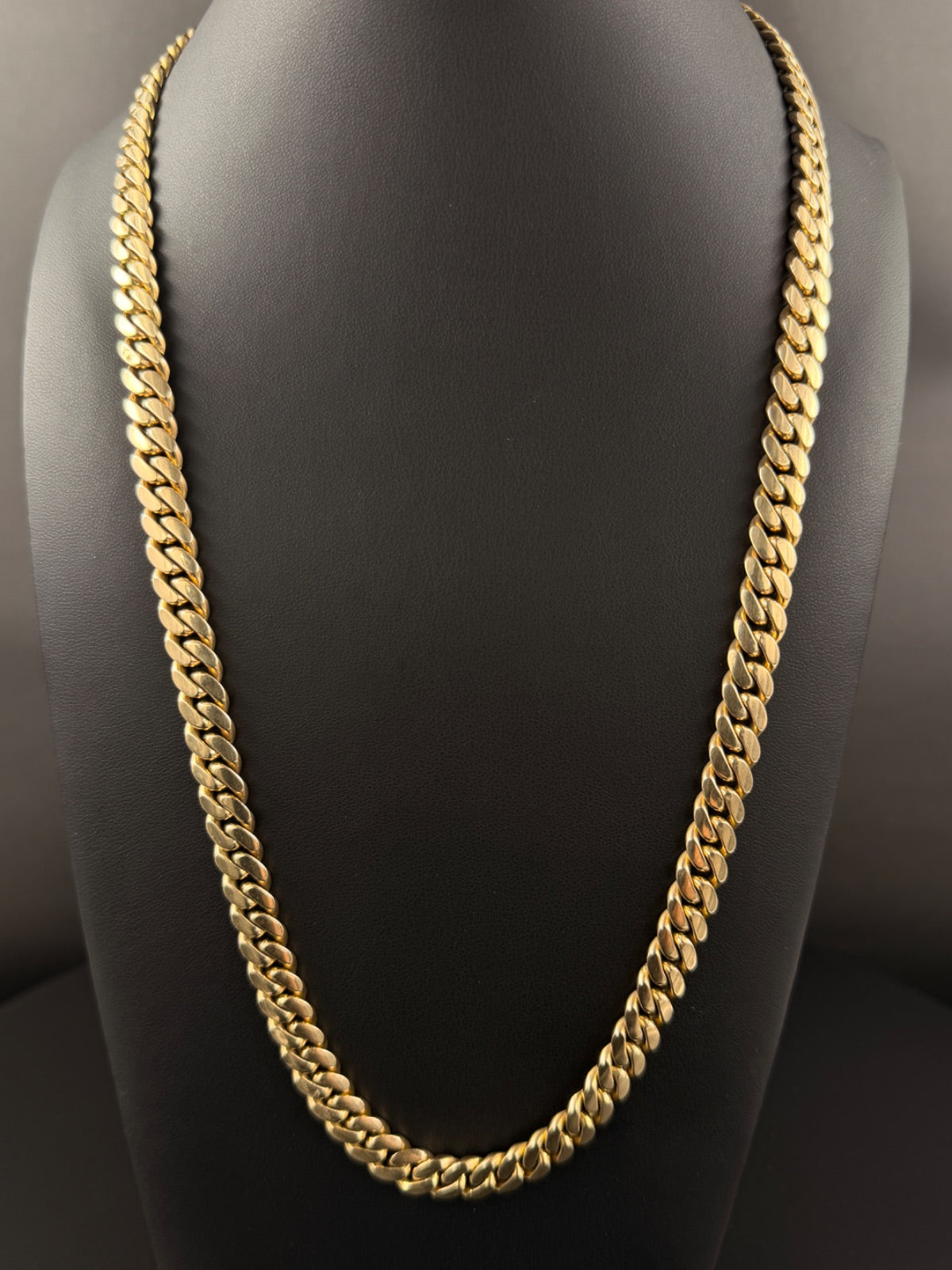 14K Gold Cuban Link Chain 24 in, 8mm