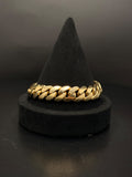 10K Gold Miami Cuban Link Bracelet 13.5mm 9in