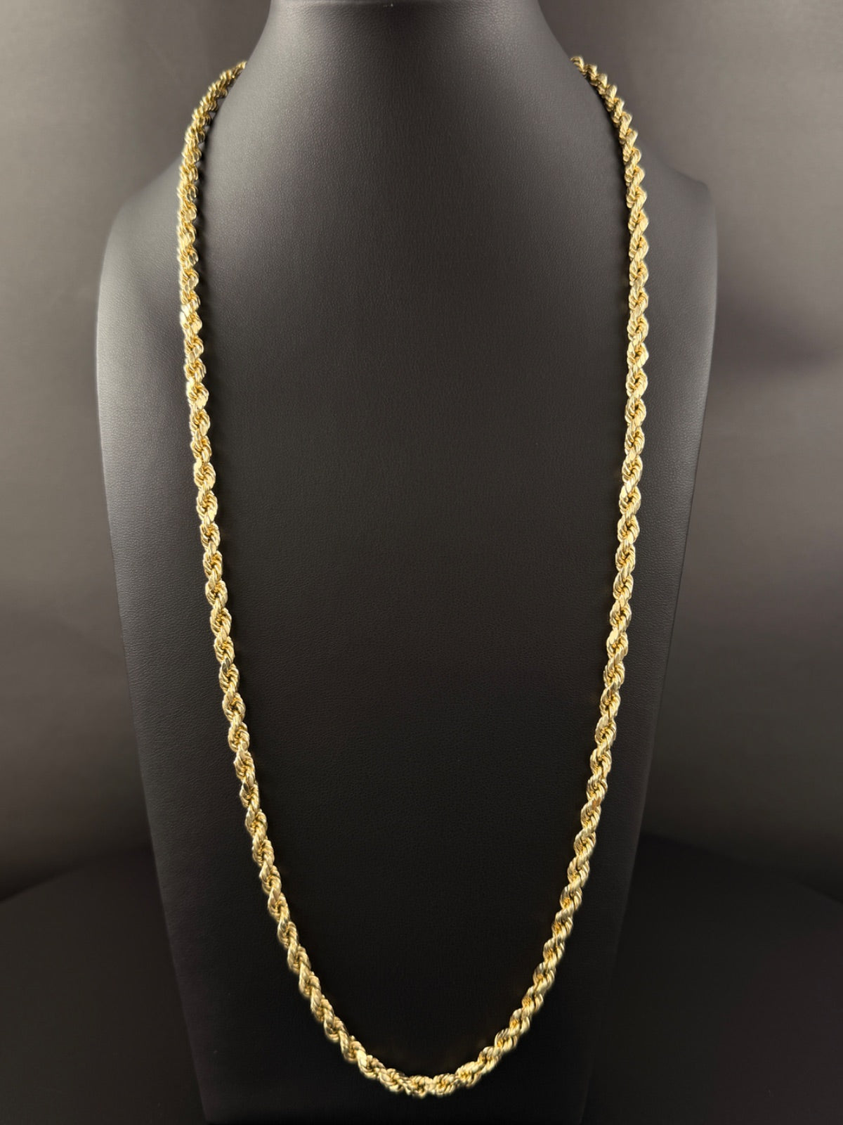 10K Gold Rope Chain 26 inch - Pre-owned for Sale