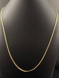 10K Gold Curb Chain Necklace 23 in