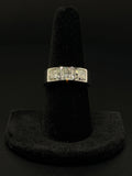 18K White Gold Diamond Ring Size 8 GIA