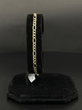 10K Gold Figaro Bracelet 
3.5mm
7.5 in