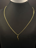 10K Gold Italian Horn Charm Chain – 2.2g | DD Pawn Loans