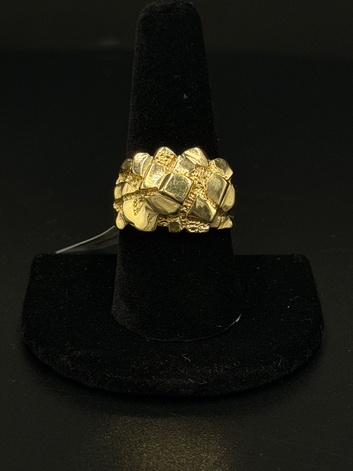 14K Gold Nugget Ring Size 11