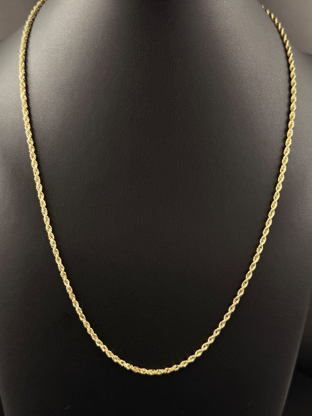 10K Gold Rope Chain 19 inch for sale