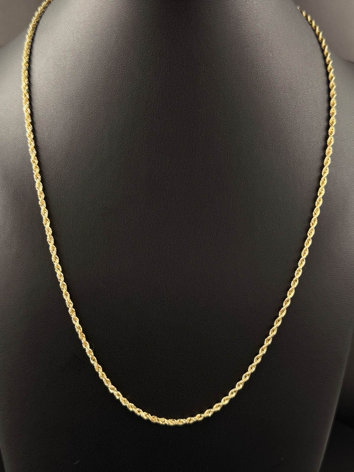 10K Gold Rope Chain 19 inch for sale