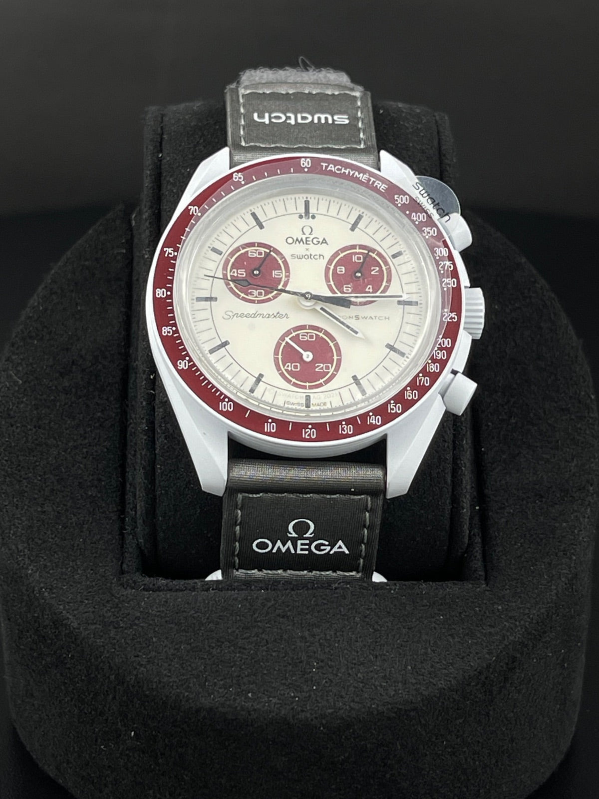 OMEGA Mission To Pluto Velcro Gray WatchDiameter: 42.00 mmThickness: 13.25 mm