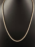 14K Rose Gold Diamond Tennis Chain for Sale