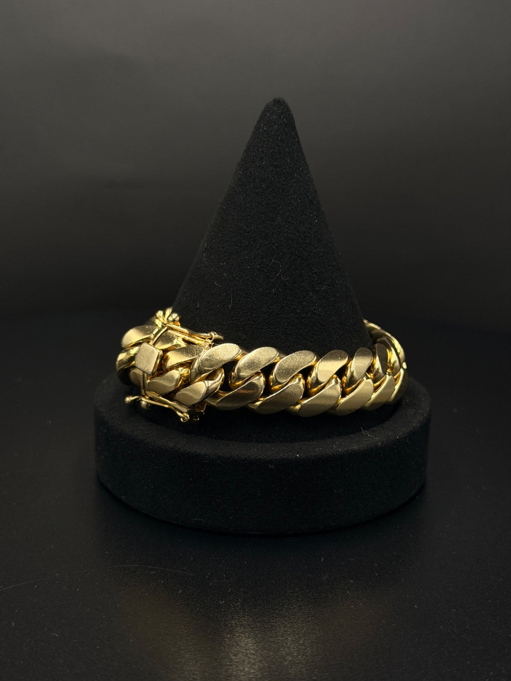10K Gold Miami Cuban Link Bracelet 16mm