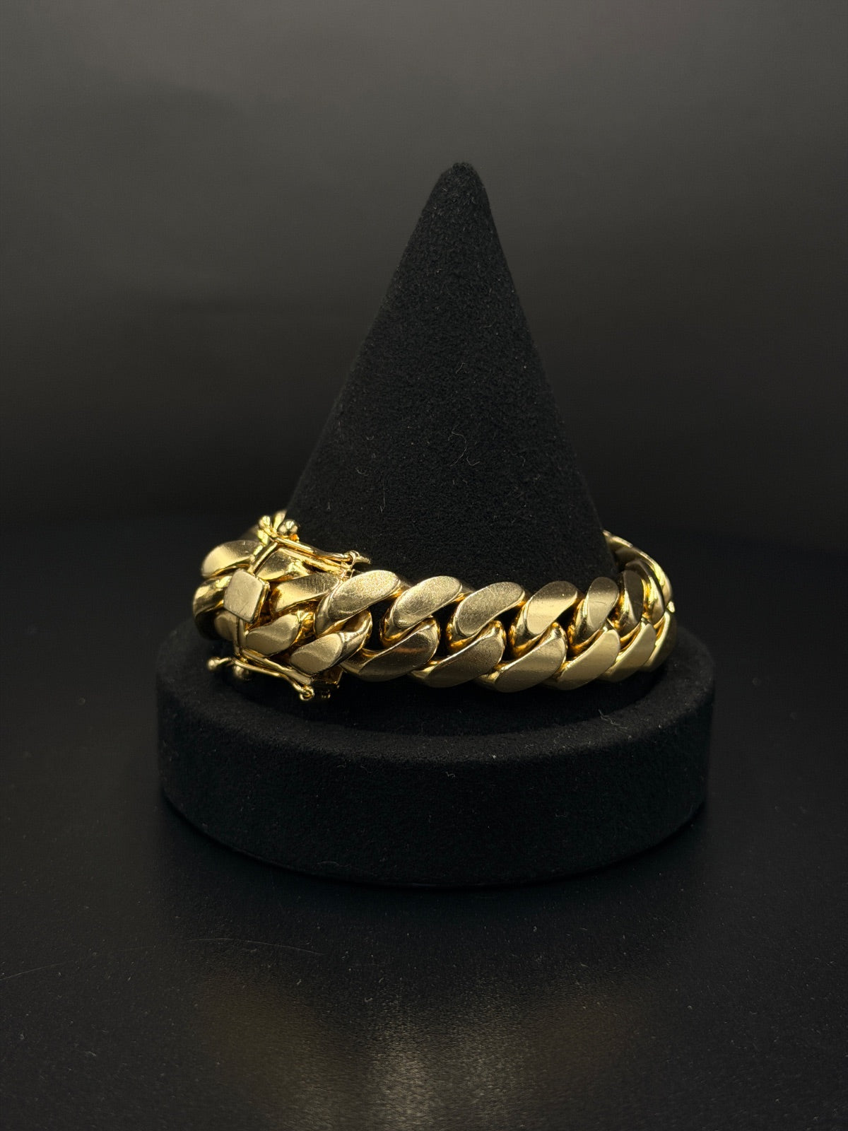 10K Gold Miami Cuban Link Bracelet 16mm