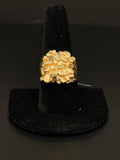 14K Gold Nugget Ring Size 10 8.1g