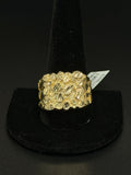 10K Gold Nugget Ring Size 13 4.6g