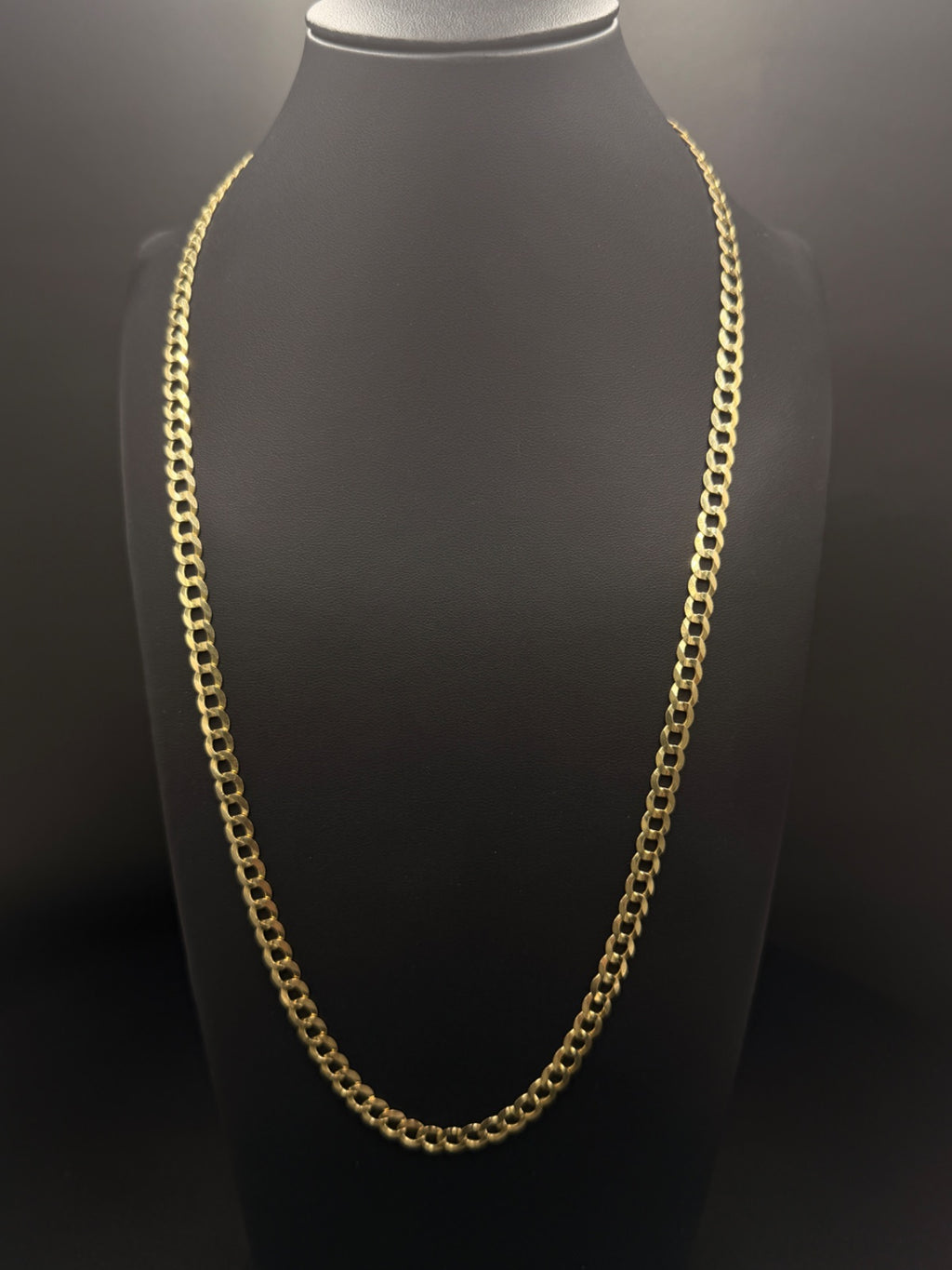 14K Gold Curb Chain 24in Pre-Owned for Sale