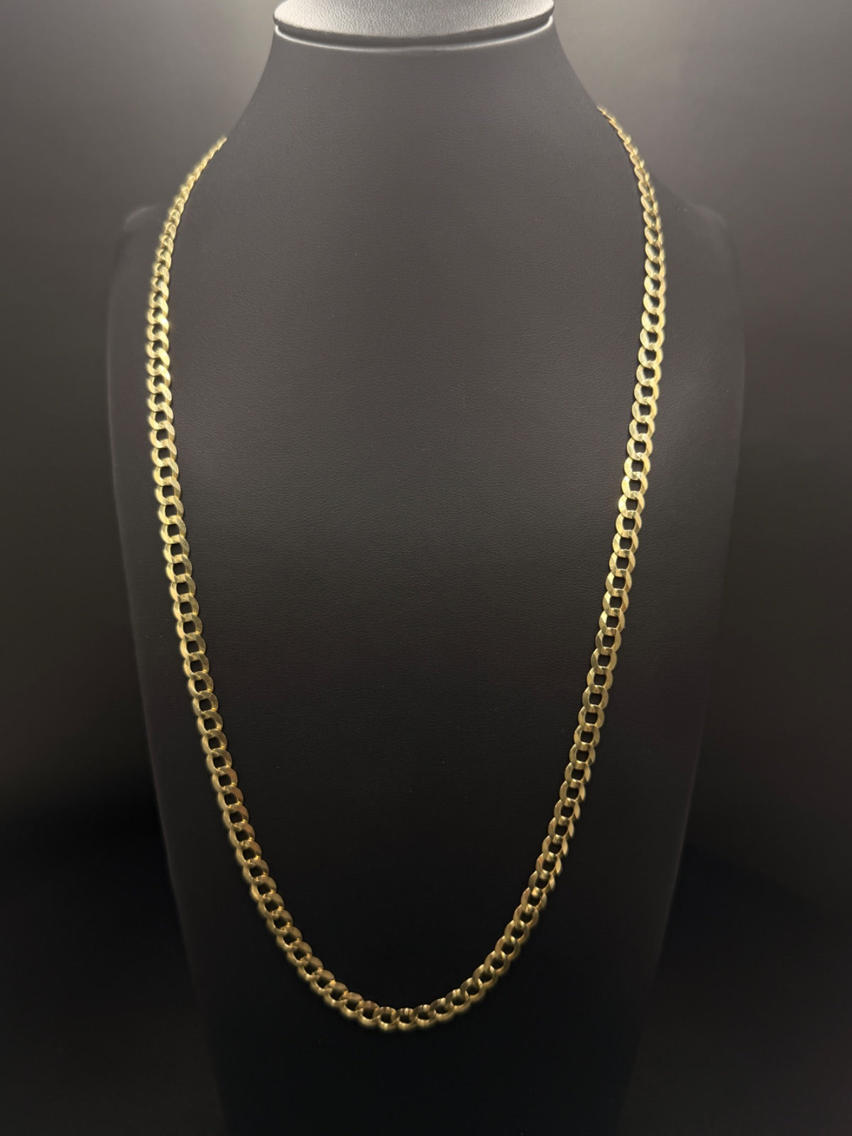 14K Gold Curb Chain 24in Pre-Owned for Sale