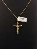 14K Gold Crucifix Pendant 1.7g