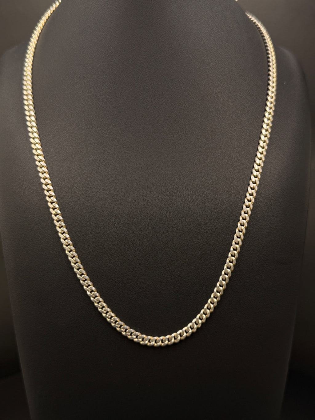.925 Sterling Silver Cuban Link Chain 24 Grams 20 Inches 4mm — photo 1