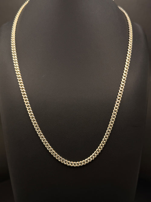 .925 Sterling Silver Cuban Link Chain 24 Grams 20 Inches 4mm — photo 1