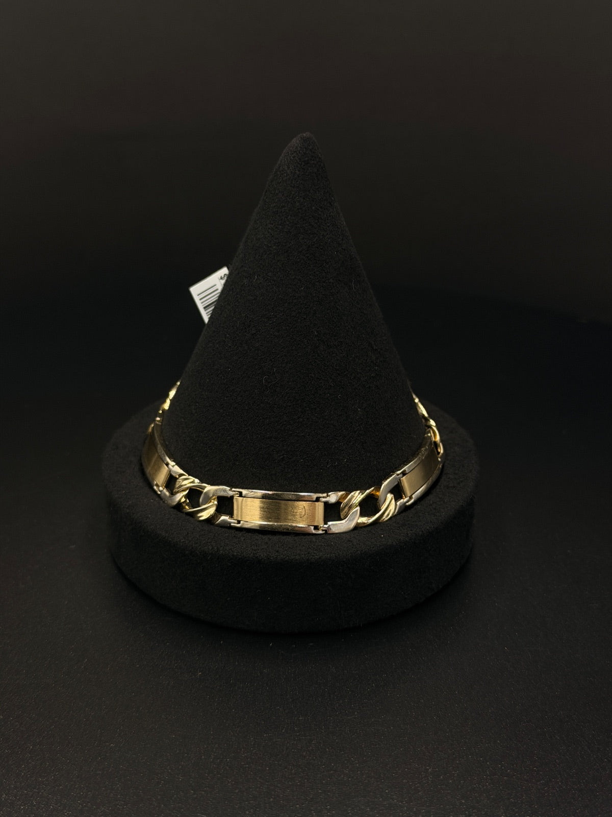 14K Two-Tone Gold Link Bracelet 19.2g 8.5" | DD Pawn Loans
