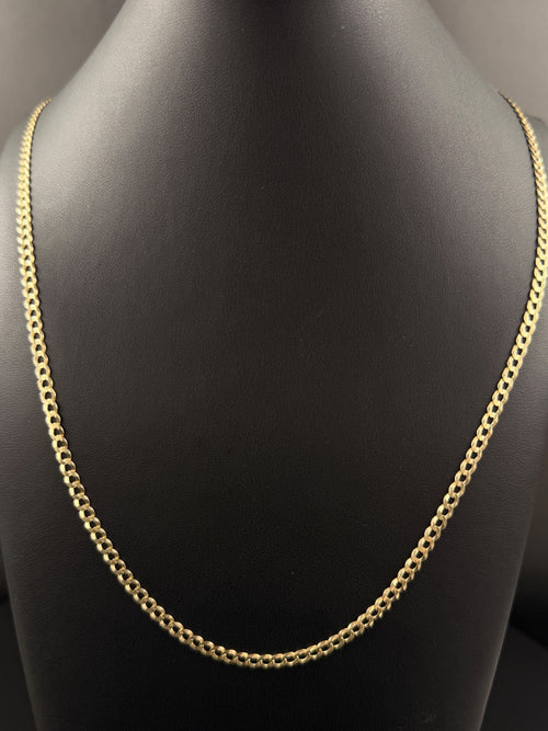 10K Gold Curb Chain 25 in - Pre-owned