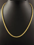 14K Gold Rope Chain 16in Pre-Owned for Sale