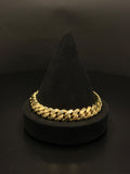 10K Gold Cuban Link Bracelet 9in 84.4g
